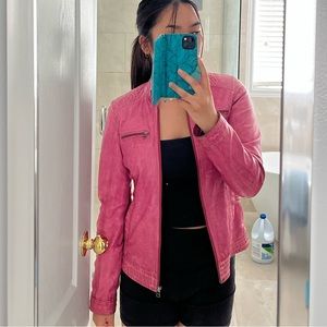 Danier Jacket - 2XS - raspberry